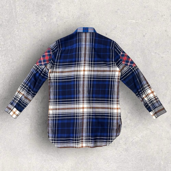 **Sold** Givenchy Pieced Flannel Shirt - Picture 4 of 9